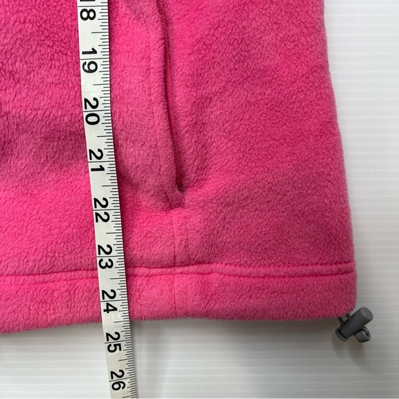 Columbia Womens Collared Pink Fleece Zip-up Jacket w/ Zipper Pockets Size M - Picture 10 of 10